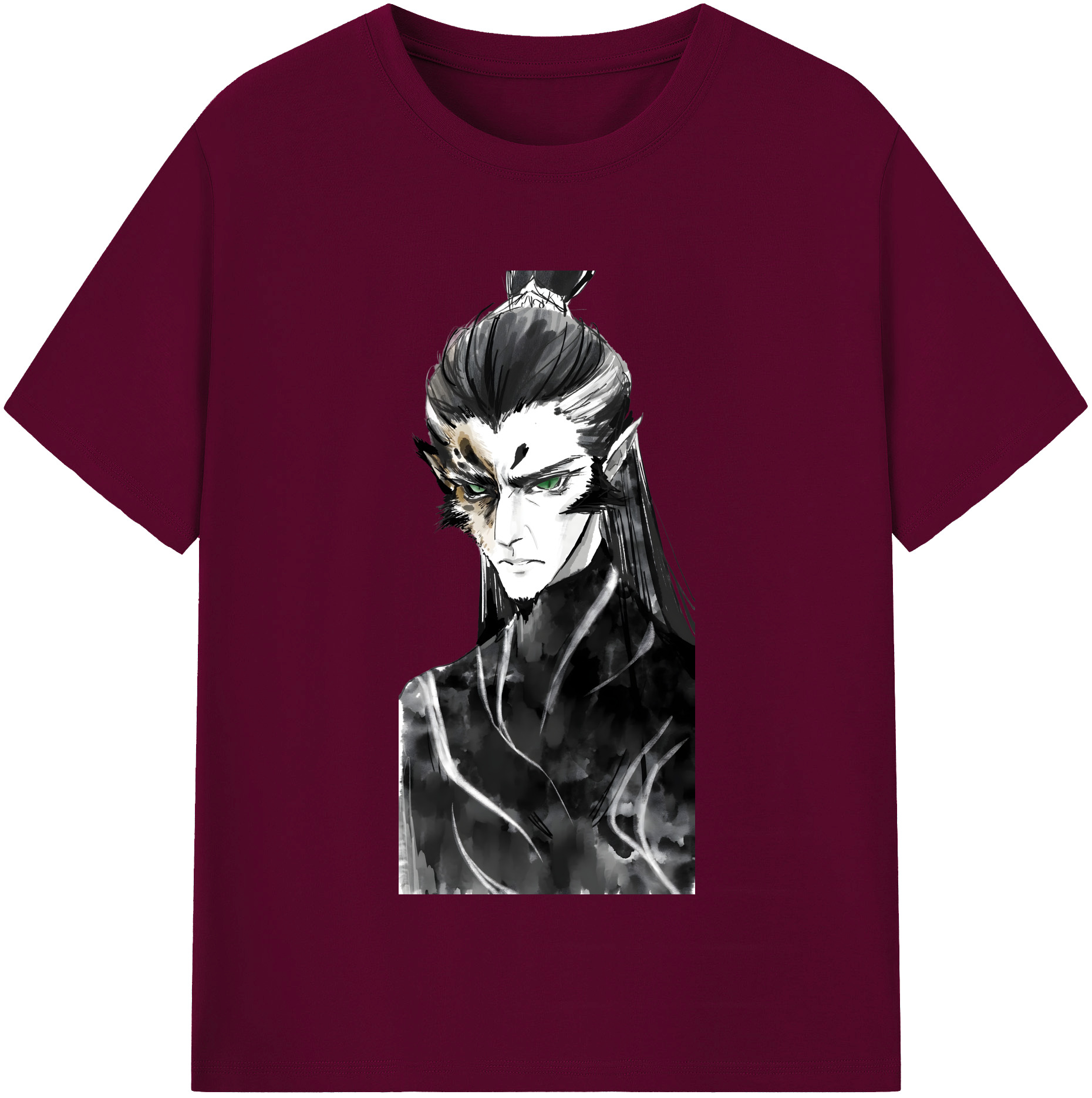 （画像用） Ne Zha 2 ナタ 魔童の大暴れ レディースカジュアルプリントTシャツ（綿100％）